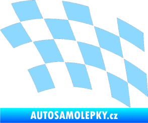 Samolepka Šachovnice 038 světle modrá