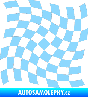Samolepka Šachovnice 042 světle modrá
