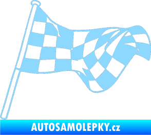 Samolepka Šachovnice 053 světle modrá