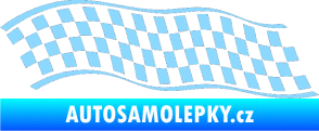 Samolepka Šachovnice 057 světle modrá