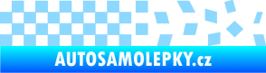 Samolepka Šachovnice 082 světle modrá