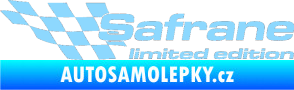 Samolepka Safrane limited edition levá světle modrá