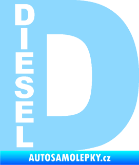 Samolepka Samolepka na víčko od nádrže 010 diesel světle modrá