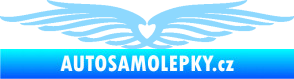Samolepka Samolepka na zadní okno 002 srdce světle modrá