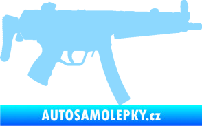 Samolepka Samopal 001 pravá světle modrá