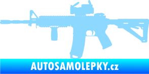 Samolepka Samopal 003 levá světle modrá