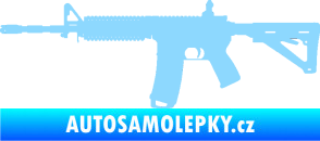 Samolepka Samopal 004 levá světle modrá
