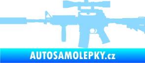 Samolepka Samopal 006 levá světle modrá