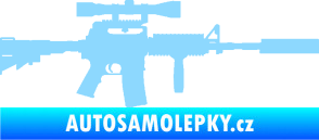 Samolepka Samopal 006 pravá světle modrá