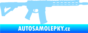 Samolepka Samopal 007 pravá světle modrá