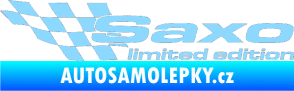 Samolepka Saxo limited edition levá světle modrá