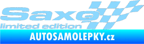 Samolepka Saxo limited edition pravá světle modrá
