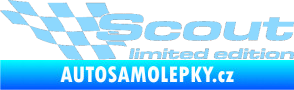 Samolepka Scout limited edition levá světle modrá