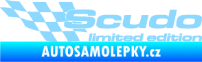 Samolepka Scudo limited edition levá světle modrá