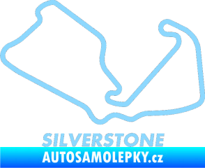 Samolepka Okruh Silverstone 2 světle modrá