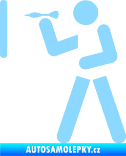 Samolepka Šipky 002 levá ikona hráče světle modrá