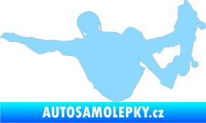Samolepka Skateboard 007 levá světle modrá