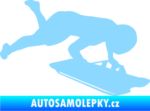 Samolepka Skeleton 002 pravá světle modrá