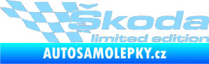 Samolepka Škoda limited edition levá světle modrá