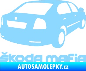 Samolepka Škoda mafia pravá světle modrá
