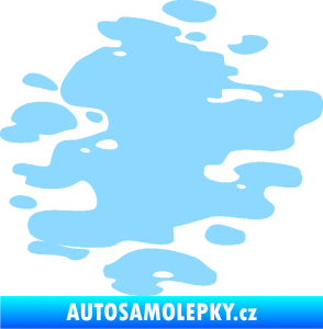 Samolepka Skvrna 001 pravá kaňka světle modrá