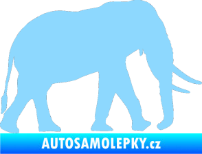 Samolepka Slon 002 pravá světle modrá