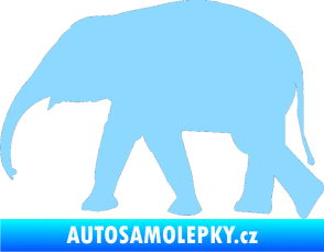 Samolepka Slon 017 levá světle modrá