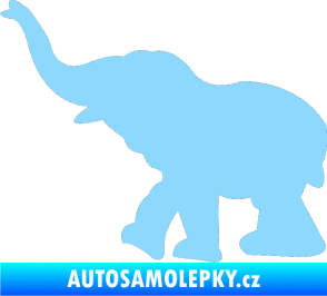 Samolepka Slon 022 levá světle modrá