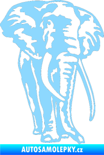 Samolepka Slon 025 pravá světle modrá