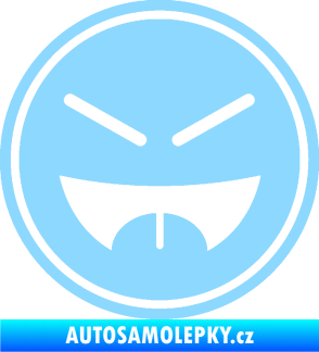 Samolepka Smajlík 001  světle modrá