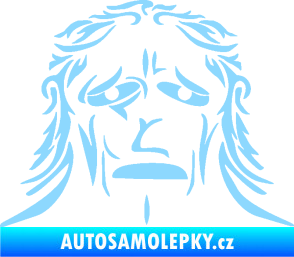 Samolepka Sněžný muž světle modrá