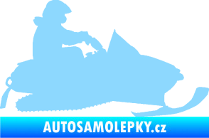 Samolepka Sněžný skútr 002 pravá světle modrá