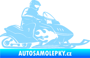 Samolepka Sněžný skútr pravá světle modrá