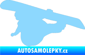 Samolepka Snowboard 007 levá světle modrá
