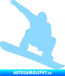 Samolepka Snowboard 021 pravá světle modrá