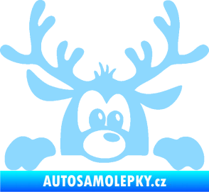 Samolepka Sob 002 pravá vykukuje světle modrá