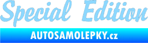 Samolepka Special edition 001 světle modrá
