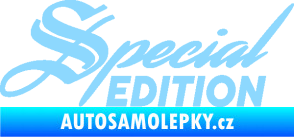 Samolepka Special edition 004 světle modrá