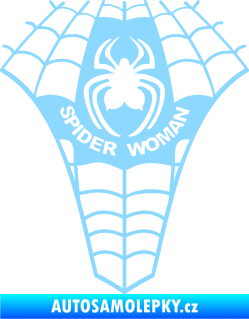 Samolepka Spider woman pavoučí žena světle modrá