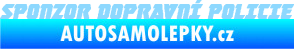 Samolepka Sponzor dopravní policie 001 světle modrá