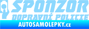 Samolepka Sponzor dopravní policie 004 světle modrá