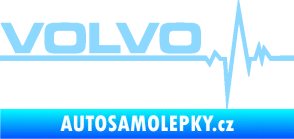 Samolepka Srdeční tep 037 levá Volvo světle modrá