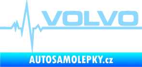 Samolepka Srdeční tep 037 pravá Volvo světle modrá