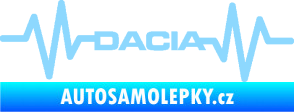 Samolepka Srdeční tep 044 levá Dacia světle modrá