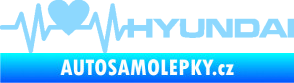 Samolepka Srdeční tep 046 pravá Hyundai světle modrá