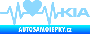Samolepka Srdeční tep 048 pravá Kia světle modrá
