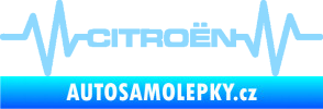 Samolepka Srdeční tep 057 Citroen světle modrá