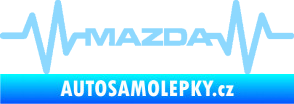 Samolepka Srdeční tep 059 Mazda světle modrá