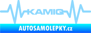 Samolepka Srdeční tep 067 Kamiq světle modrá
