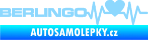 Samolepka Srdeční tep 092 levá Berlingo Citroen světle modrá